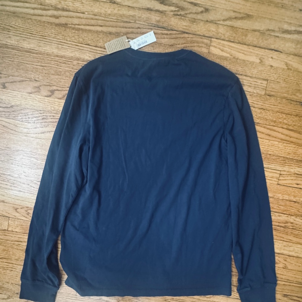 J. Crew Deep Blue Long Sleeve Tee - Picture 2 of 5